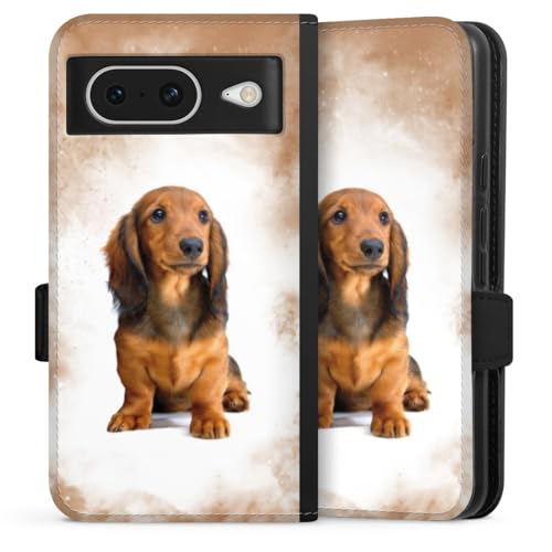 Housse Pixel 8 magnétique DeinDesign style portefeuille pour sorties et balades