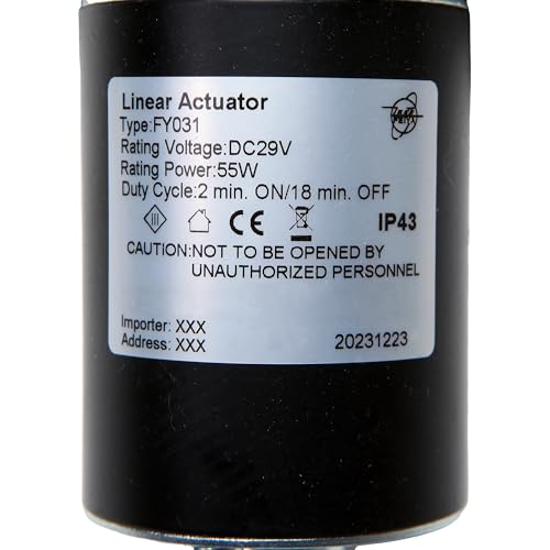 Actionneur linéaire FY031 avec moteur de remplacement silencieux