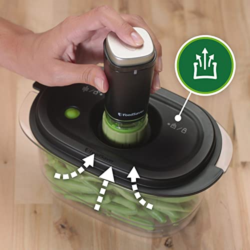 Miniatura 4 de Foodsaver Envasadora Al Vacío De Alimentos Inalámbrica Y Portátil Con Base De Carga, 1 Recipiente Para Conservar Y Marinar, Y 5 Bolsas Con Cremallera Para Contenidos Frescos Vs1199x