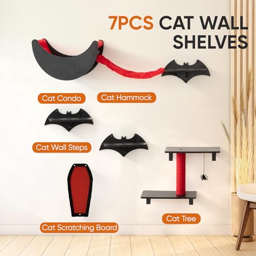 Juego de Repisas Murales para Gatos Estilo Gótico 7 piezas miniatura 5