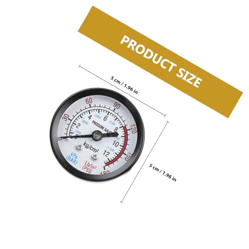 GETAJGHSD 2個 エアコンプレッサー用圧力計 高耐久空気圧測定器 水 油液体対応 立式デジタル圧力ゲージ 車載空気入れ適用