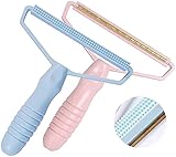 2PCS Portable Lint Remover, Clothes Carpet Fuzz Shaver Lint Roller for Cat Dog Hair Remover Fabric Shaver, Reusable Removing Lint Pet Hair Scraper Cleaner for Couch Clothing Coat