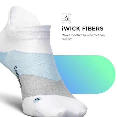 Image of Feetures Elite Light Cushion Mini Crew Sock - Sport Sock with Targeted Compression