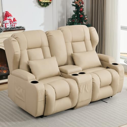 SAMERY 65.5' RV Loveseat Recliner Double Recliner RV Sofa &...