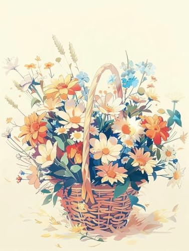 Peinture par numero adulte fleur le cadeau artistique idéal sans cadre