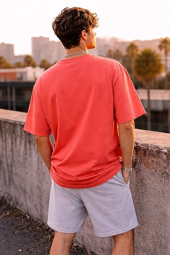 Image of London Hills Printed Cotton Blend Half Sleeve Oversized Men Round Neck Tshirts | T Shirt for Man | Tshirt | Shirts Men | Tshirt for Man | T-Shirt | Pack of 2