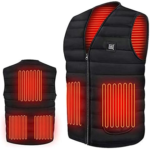 Outerwear Heated Body Warmer Gilet for Man Woman Men's Winter Fleece Fishing Body Warmer Warm Windproof Gilet Outdoor Photography Vest with Pockets Fashion Friendly Fleece Gilet/Body Warmer Cover