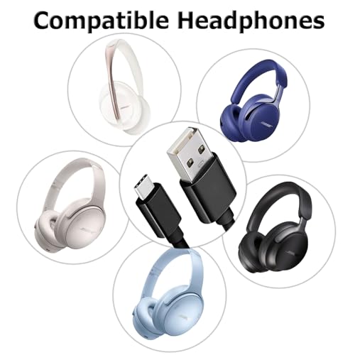 USB A to USB C Cable 3FT for Bose Speaker Charger Cord Replacement Bose SoundLink Flex/Plus/Micro 2/Smart/Max/Home/Mini II; QuietComfort 700/QC45/Headphones/Ultra Open Earbuds II Type C Charging Cord