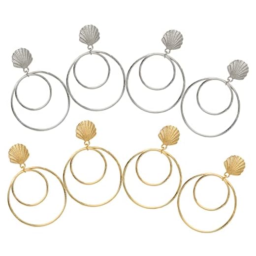 BESTOYARD 4 Pares De Brinco Feminino Pino Francês Pino De Cabelo Francês Bastão De Cera Para Perucas De Cabelo Tridimensional Miss Liga