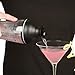 16oz Large Cocktail Shaker Bar Set- Includes Measuring Jigger, Strainer, 6 Printed Mixed Drink Recipe Measurements on Bottle- Fun Bartender Kit for Mojitos, Martinis & More- Great for Summer Parties