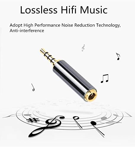 NOWBOTUCH 2.5mm Male to 3.5mm Female Adapter(2 Pack), 3.5mm Female to 2.5mm Male Audio Adapter Converter Headphone Earphone Headset 2.5mm to 3.5mm 3 Ring Jack Stereo or Mono