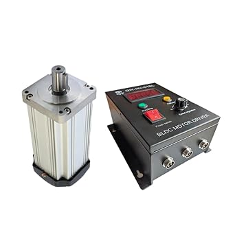QW80BL007-550 110V 3000/6000rpm 550W 1.75N.M/0.87N.M 80mm Brushless DC Motor High Speed Low Noise Hall BLDC Motor with Driver 110V-550W 6000RPM