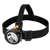 Rechargeable LED Cap Mining Lamp for Hard Hat Helmet, Waterproof Explosion-Proof Miner Headlight Flashlight for Outdoor Work, Tunnel, Coal Mine, Hunting, Fishing, Camping, Caving, Construction