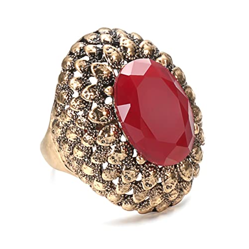 YAHOYA Joyería Vintage Punk Big Ring Black Friday Venta Barata Color Oro Antiguo Anillos Boho para Mujeres Aneis
