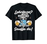 Herren Trachtenshirt Herren Lederhose Passend für Oktoberfest T-Shirt