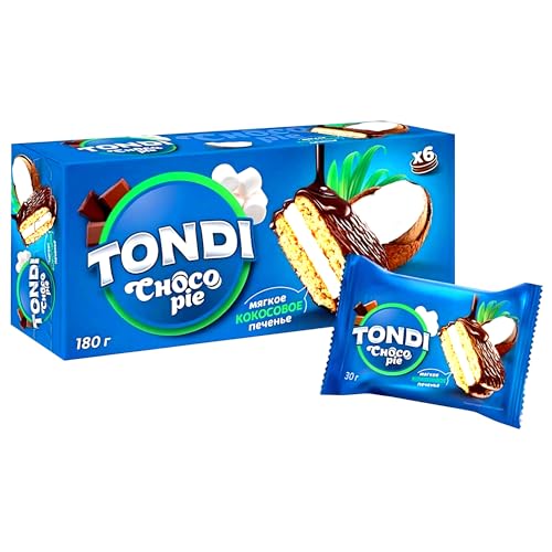 Tondi Galletas Choco Pie Coco, 6 unidades (6 x 30 g)
