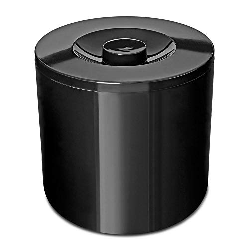 Portaghiaccio rotondo isolato nero 4 l