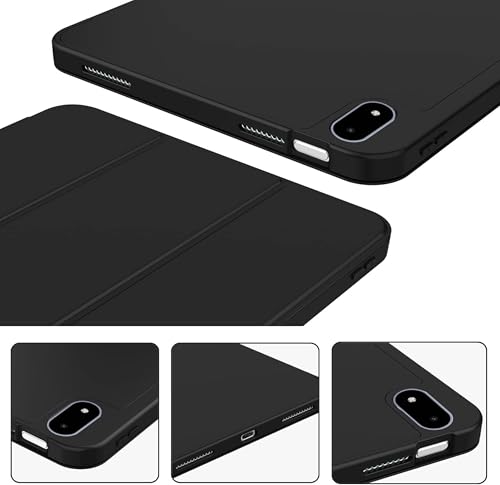 Image of TGK Case for OnePlus Pad 3 13.2 inch Tablet, Pad 2 Pro, Pad 4 Pro Case Trifold Smart Stand Cover (Black)