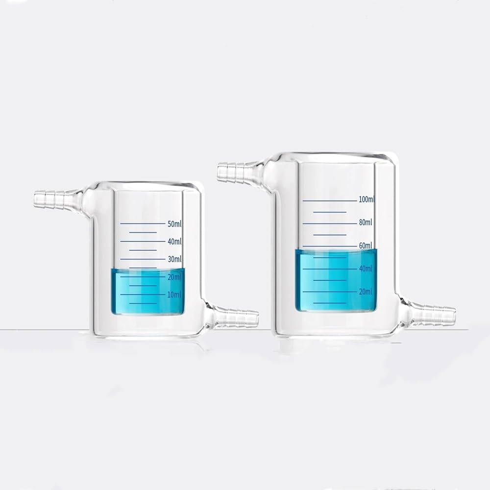 Zlewka laboratoryjna z dziobkiem, Dwuwarstwowa, laboratoryjna zlewka ze szkła borokrzemowego o pojemności 50-1000 ml(200ml)