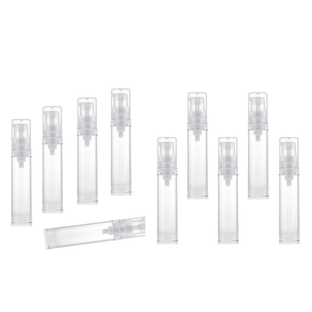 trendynest 10 Pieces 10ml Empty Refillable Airless Pump Makeup Cream Lotion Bottle | Health & Beauty | Makeup | Makeup Tools & Accessories | Other Makeup Tools & Accs-picture-25