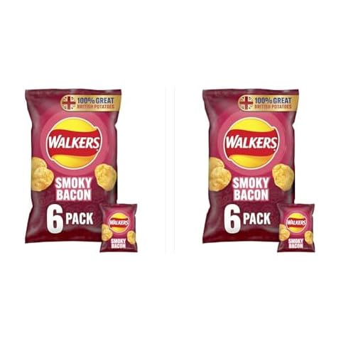 Walkers Smoky Bacon Crisps Multipack, 150 g Cover