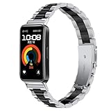 Gimuk Metal Strap Compatible with Huawei Band 10/9/8, Stainless Steel Wristband Replacement Watch Strap Band Bracelet for Huawei Band 10/Band 9/Band 8, One Size, Metal, No Gemstone