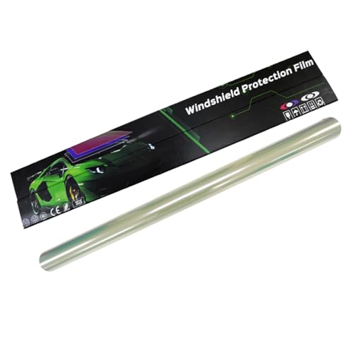 United - Automotive Windshield Protection Film 47" x 6Ft, Self Healing, Scratch & Stain Resistant, Strengthens Glass to Reduce Cracks, Clear Visibility, Good Size for Front Windshield (Red)