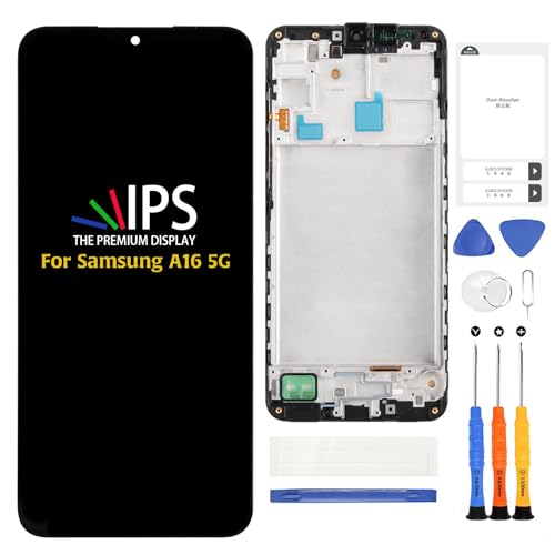 Écran LCD de rechange Samsung Galaxy A16 5G InCell bleu noir SM-A166B avec cadre A-MIND