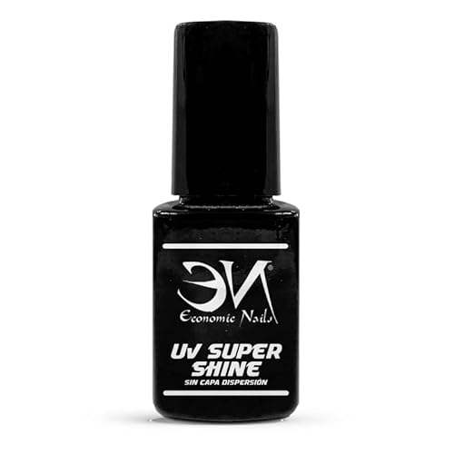 UV Top Coat 12ml | UV Super Shine (Sin capa dispersión) para uñas | Economic Nails Cover
