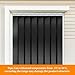 GOOFCXO PVC Strip Door Curtain 164ft L x 7in W Plastic Strips Curtain Black Vinyl Bulk Roll for Commercial Industrial Door Garage Workshop Pet Home Warehouse