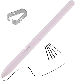 Caneta Touch S-Pen Para Galaxy Tab S6 Lite (Sm-P615 Sm-P620) C/Sensor Pressão + Pontas - Rosa