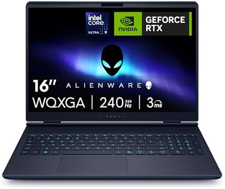 Alienware 16x Aurora Laptop Gaming AC16251 16" WQXGA 240Hz G-Sync...