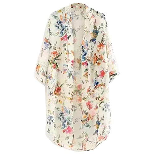 Ghemdilmn-Damen-Chiffon-Digitaldruck-Langhemd-Sonnencreme-Hemdmantel-Pulloverclip