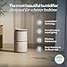 BLUEAIR Room Humidifier - DreamWell - 48Hr Top-Fill Mist-Free InvisibleMist Technology Aroma Stone for Essential Oils and Soothing Mood Lighting - Quiet Operation for Bedroom and Home Use, Beige