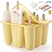 Eisformen Eis am Stiel, 9 Eis am Stiel Formen Silikon Eisformen BPA–freie Wassereis Formen Popsicle Formen Eis Selber Machen Formen Eis Formen für Stieleis DIY Eisformen für Kinder Baby Erwachsene
