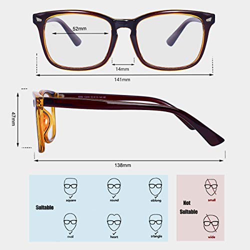 Image of Maxjuli Blue Light Blocking Glasses,Computer Reading /Gaming /TV /Phones Glasses for Women Men 6001