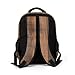 GHEPSDW Backpack，Travel Backpack，Brown Wooden 180 Degree Opening Backpacks，Suitable for Use in Work, Travel, Business Trips, And Other Occasions.