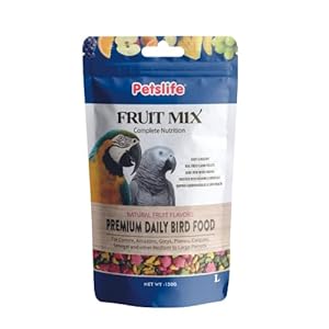 Petslife Fruit Mix Large Bird Food, 150 g