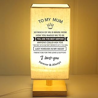 blumuze Mum Gifts, Personalised Table Lamp Gifts for Mum, Mum Birthday Gifts from Daughter Son, Gifts for Mum on Her Birthday Christmas Anniversary Mothers Day, Bedsides Light Presents for Mum/Mummy
