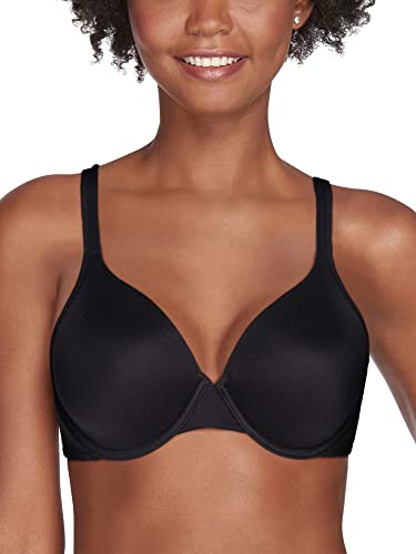 Vanity Fair Women's Body Shine Full Coverage T-Shirt Bra, Underwire-Black, 38B