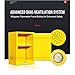 Explosion-Proof Chemical Storage Cabinet | Hazardous Flammable Liquid & Acid Safety Cabinet | Full-Size Industrial & Laboratory Grade Secure Locker(Yellow,4gal)
