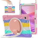 【Abnehmbarer Schultergurt】Befestigen Sie den Gurt an zwei beliebigen Ecklöchern dieses für Lenovo Tab S10 10,1 Zoll TB-311XU/K10C TB-311FU 2025 und Sie können es auf dem Weg zur Arbeit über der Schulter tragen. Leicht zu transportierendes Design, geeignet für Kinder zum Spazierengehen, Reisen; geeignet für Architekten, Immobilienmakler, Bauarbeiter für Arbeiten im Freien.