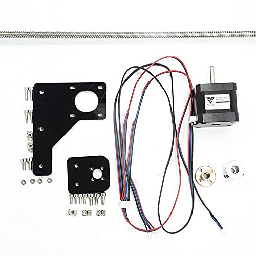 Lysee 3D Printer Parts & Accessories - SWMAKER Dual Z Axis Upgrade Kit 42 Step Motor & T82 Lead Screw 375 mm with Brass nut for Tarantula 3D Printer Part