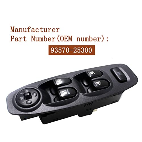 Interrupteur de lève-vitre électrique Hyundai Accent 9357025300 pour trajets sereins