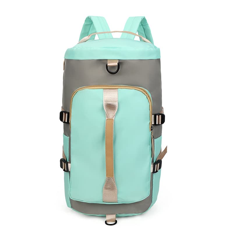 Small Imported Waterproof Duffle Bag | Compact Rucksack Travel Bag for Women | Gym, Weekend, Outdoor & Daily Use | Portable Handbag with Adjustable Strap (Sky Blue)-image-43