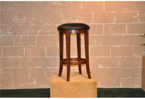1235-35-BLBS Guinness Backless Stool - 2 per box - Distressed Walnut - Pack of 2