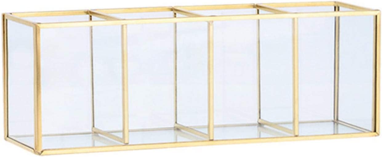 Boîte de rangement maquillage transparente anti-poussière pour pinceaux et crayons à lèvres