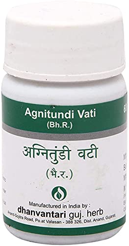 Dhanvantari Ayurvedic Agnitundi Vati 60 Tablet, 60g
