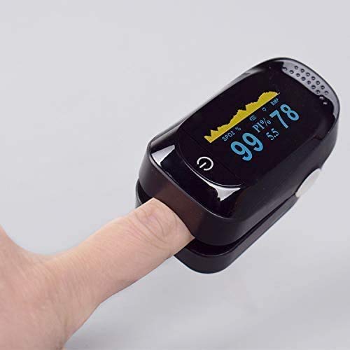 image for MYRIANN Fingertip Pulse Oximeter, Blood Pulse Oximeter with LED Displa