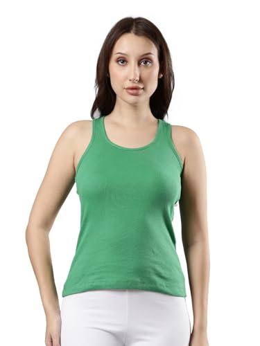 Image of Femmora Body Hugging Waist Length Camisole, Solid, Soft and Comfortable Cotton Fabric with Racer Back, for Women,Pack of 1